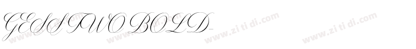 GESS TWO BOLD字体转换